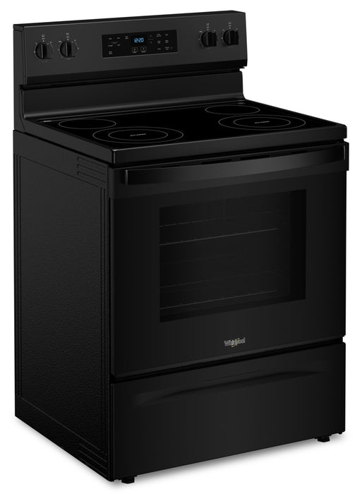 Cuisinière électrique Whirlpool de 5,3 pi³ avec autonettoyage - noire - YWFES3530RB