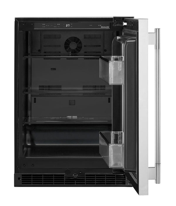 Réfrigérateur KitchenAid de 5 pi3 et de 24 po sous le comptoir - acier inoxydable - KURR124SSB