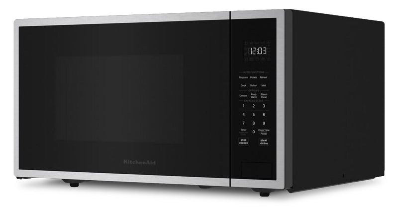 Four à micro-ondes de comptoir KitchenAid de 1,6 pi3 - acier inoxydable PrintShieldMC - YKMCS122SPS