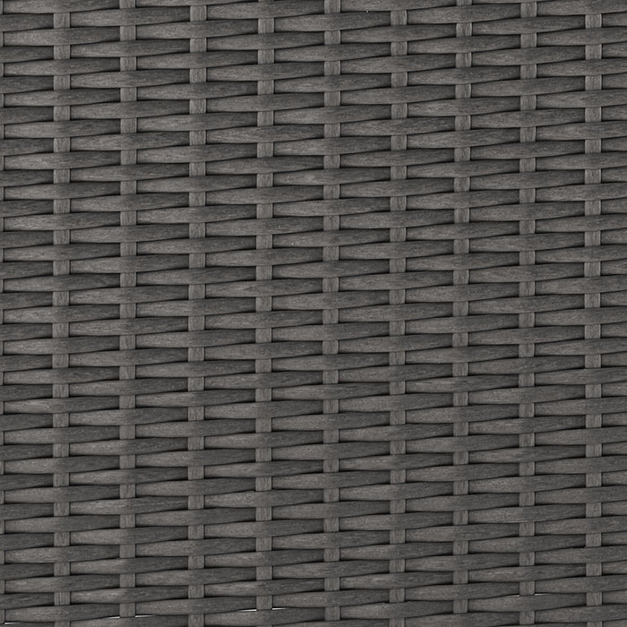 Ensemble Morris 5 pièces pour la terrasse à l’extérieur avec 3 fauteuils sans accoudoirs - gris