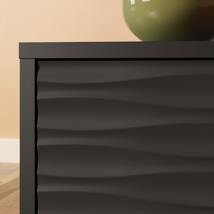 Moderne Reese de 24 po à 2 tiroirs - noir