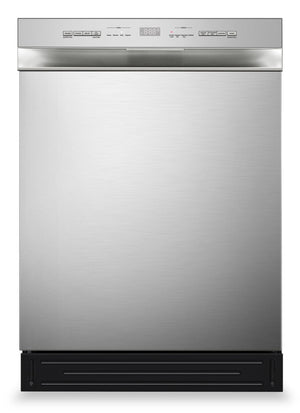 Lave-vaisselle Midea de 24 po avec commandes à l’avant et éclairage intérieur - MDF24P2BST