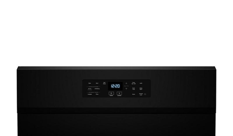 Cuisinière à gaz Whirlpool de 5 pi³ avec friture à air et autonettoyage - noire - WFGS5030RB 