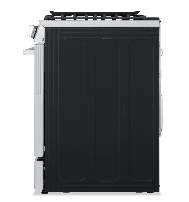 Cuisinière intelligente à gaz encastrée LG de 6,3 pi3 avec friture à air- acier inoxydable résistant aux traces de doigts - LSGL6335X
