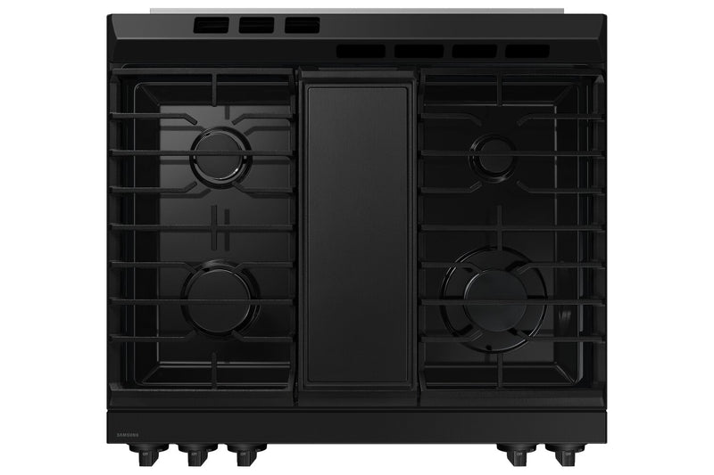 Cuisinière intelligente à gaz encastrée Samsung de 6 pi³ avec friture à air et convection par ventilateur - acier inoxydable - NSG6DG8300SRAA