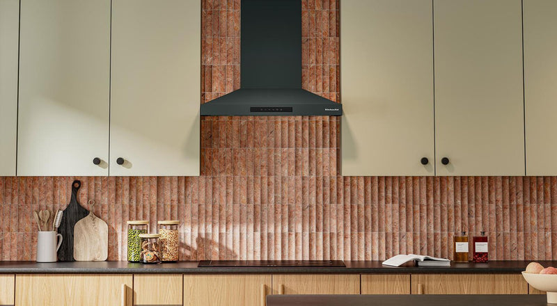 Hotte de cuisinière murale KitchenAid de 30 po de style auvent à 4 vitesses - genévrier - KVWC730SJP