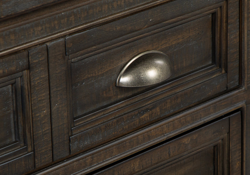 Table à café traditionnelle Hanson de 50 po en pin avec dessus relevable - graphite