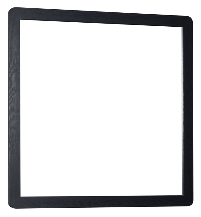 Miroir de commode de chambre à coucher Milan - noir