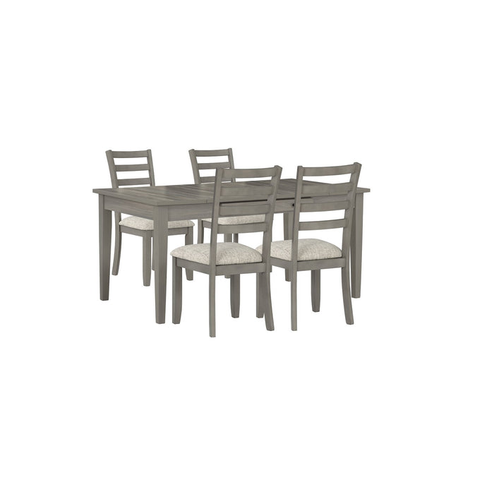 Table salle à manger Cove de 66 po (L) en mélamine avec tiroirs de rangement - grise