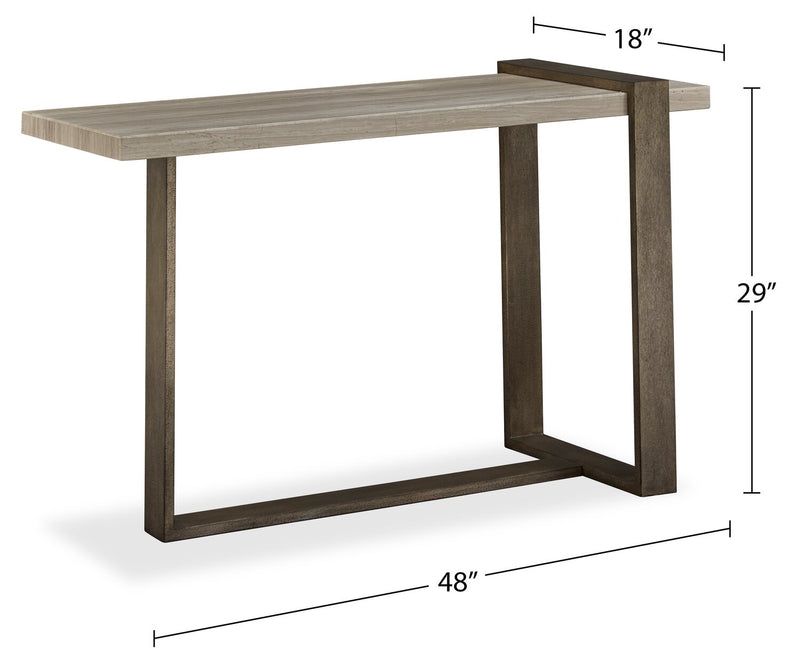 Table de salon Cyprus - beige et bronze