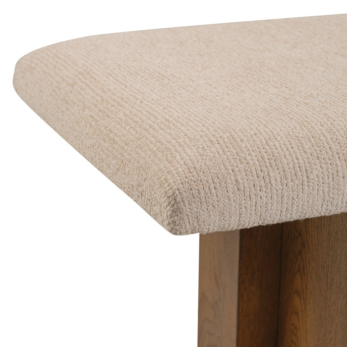 Banc de salle à manger Henri de Scott Living de 68 po (L) en bois avec tissu de polyester - brun