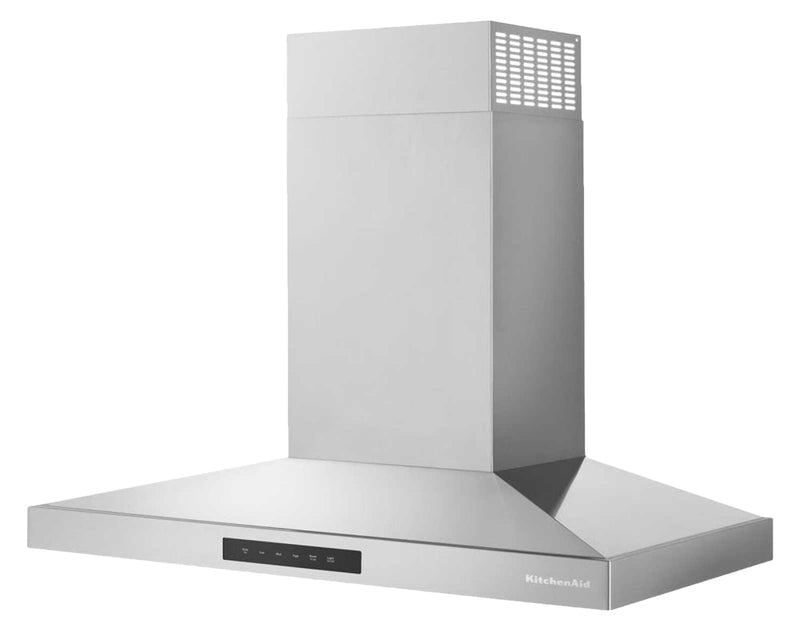 Hotte de cuisinière murale KitchenAid de 30 po de style auvent à 4 vitesses - acier inoxydable - KVWC730SSS