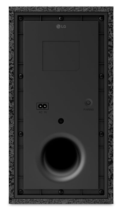 Barre de son LG à 5.1 canaux avec Bluetooth, DolbyMD Digital, haut-parleurs arrière et caisson d’extrêmes graves sans fil (S60TR.ACANLLK)