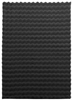 Carpette Dream Step à bulles en fausse fourrure gris foncé avec mousse à mémoire de forme - 5 pi x 7 pi