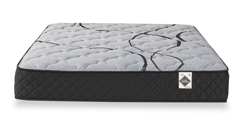 Matelas semi-ferme à plateau régulier dans une boîte Red Cedar de Springwall pour grand lit