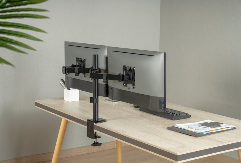 Support pour moniteur à bras double à profil bas Ultralink Performance pour écrans de 17 po à 32 po (ULPMALP2)