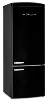 Réfrigérateur Classic Rétro d’Unique de 28 po et de 17 pi3 à congélateur inférieur - noir - UNQ-455L B AC