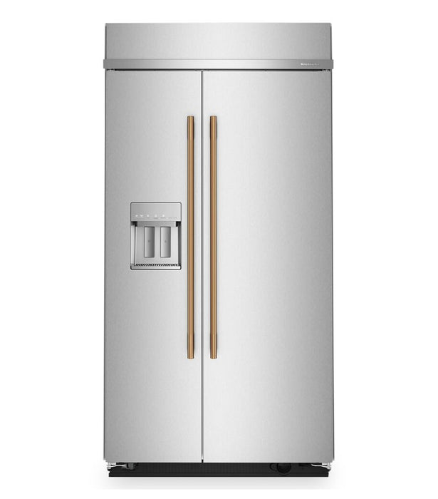 Réfrigérateur encastré KitchenAid de 25,1 pi3 et de 42 po à compartiments juxtaposés - acier inoxydable - KBSD742SPS