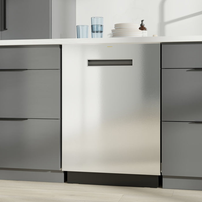 Lave-vaisselle GE Profile de 24 po et de 42 dBA avec commandes sur le dessus - acier inoxydable - PBT700SSVFS 