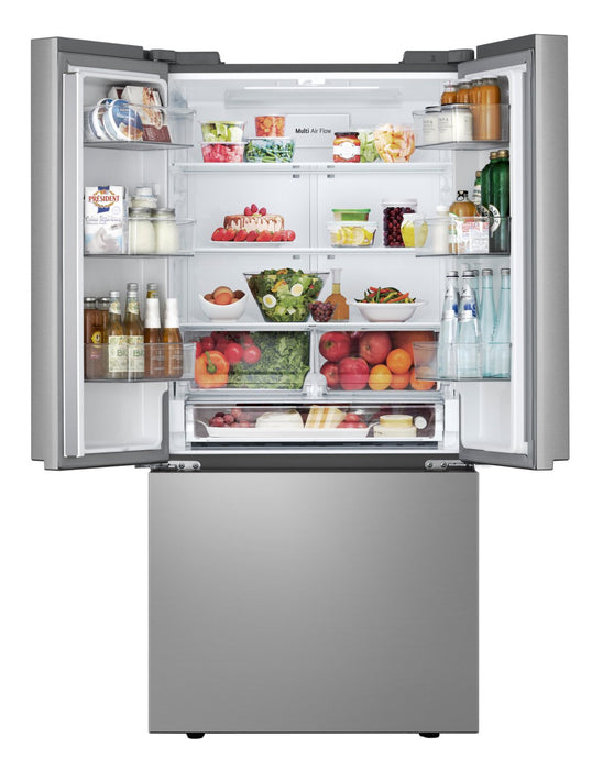 Réfrigérateur 3 portes LG de 21 pi3 et de 33 po à portes françaises - couleur argent Prime - LF21C6000V