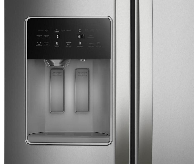 Réfrigérateur Whirlpool de 28,7 pi³ et de 36 po à compartiments juxtaposés - acier inoxydable résistant aux traces de doigts - WRSF6536RZ