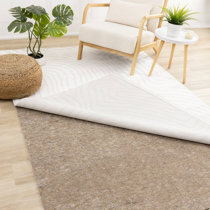 Sous-tapis de 6 pi x 9 pi - brun