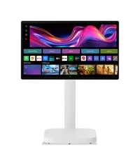  Moniteur intelligent IPS LG Swing UHD 4K de 32 po avec écran tactile et support à roulettes (32U889SA-W.ACC)