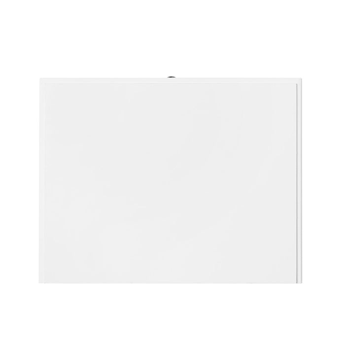 Table de nuit Elle de 18 po (l) x 25,75 po (H) à 1 tiroir - blanche