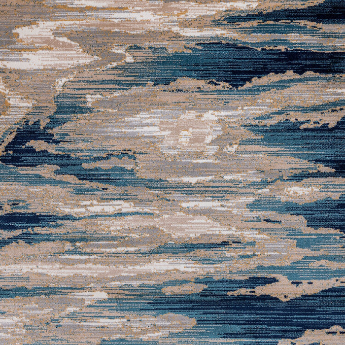 Carpette contemporaine Samantha multicolore - 5 pi 3 po x 7 pi 5 po 