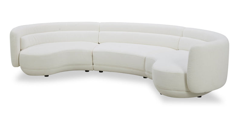 Sofa sectionnel Davvero 3 pièces - ivoire