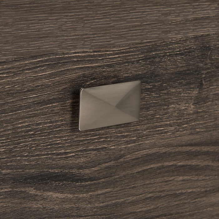 Ensemble de chambre à coucher Yorkdale 6 pièces avec lit de rangement à 6 tiroirs, commode, miroir et table de nuit, gris - format grand lit