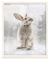 Œuvre d’art encadrée « Baby Rabbit » avec fini lin - 17 po x 21 po