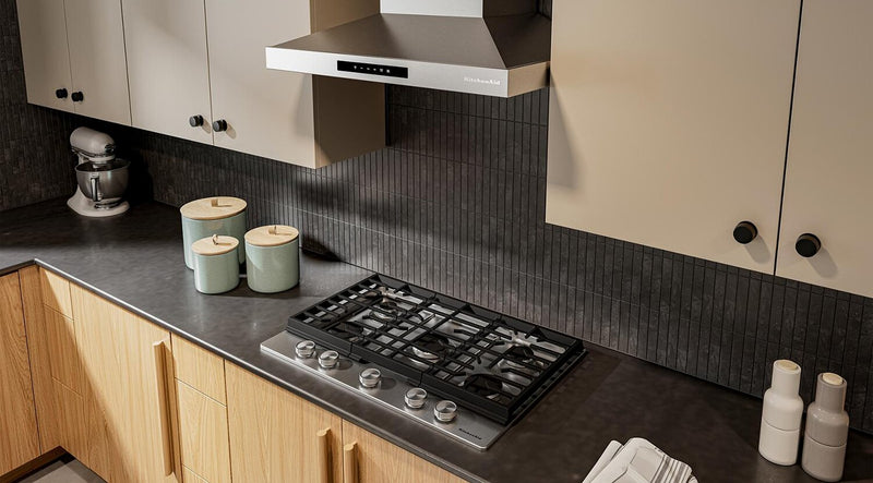 Surface de cuisson à gaz sur métal KitchenAid de 30 po avec grilles en fonte - acier inoxydable - KCGK330SSS