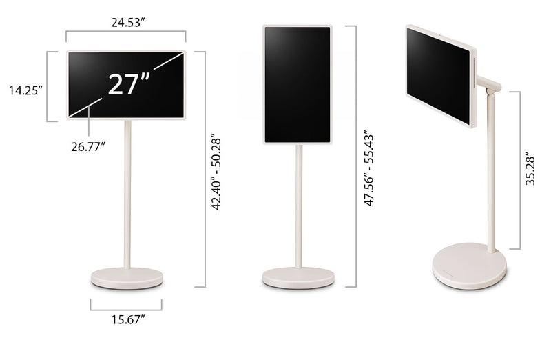 Écran tactile portatif StanbyME 2 de LG QHD de 27 po