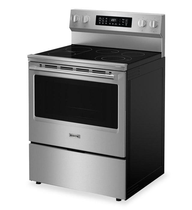 Cuisinière électrique Maytag de 5,3 pi3 et de 30 po avec friture à air sans préchauffage - acier inoxydable résistant aux traces de doigts - YMFES7030SZ
