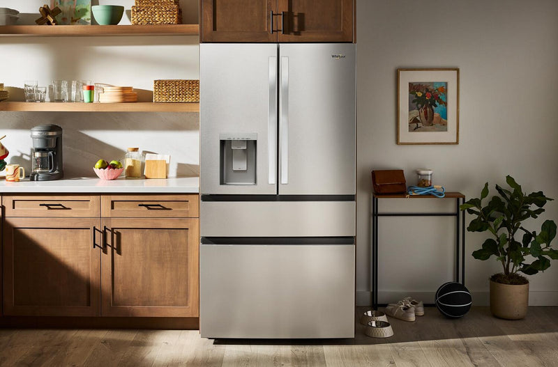 Réfrigérateur Whirlpool de 29 pi3 et de 36 po à portes françaises - acier inoxydable résistant aux traces de doigts - WRMF3636SZ