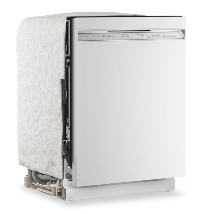 Lave-vaisselle KitchenAid de 24 po et de 47 dBA avec panier à ustensiles sur le troisième niveau - blanc - KDFS224SWH 