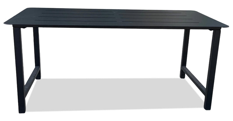 Ensemble Vegas 4 pièces pour la terrasse à l’extérieur avec causeuse, 2 fauteuils et table à café - naturel et noir