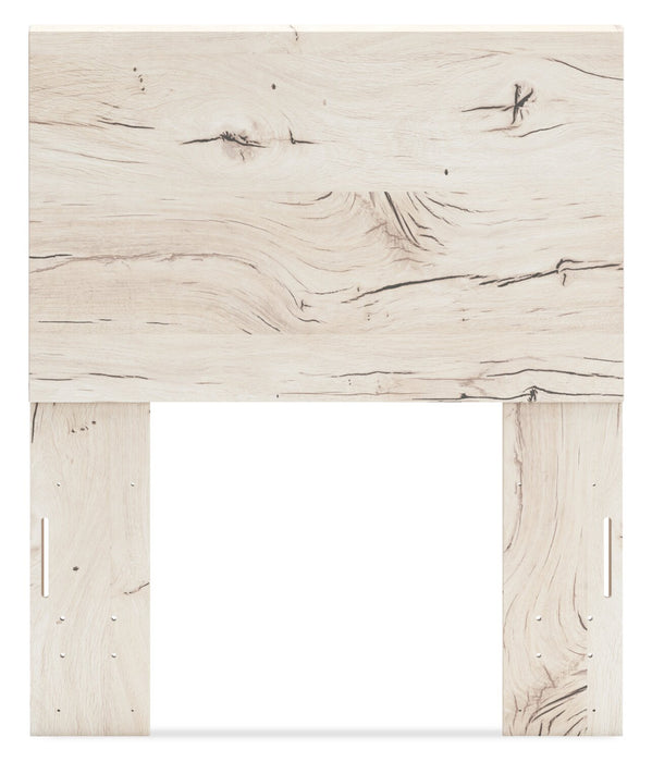 Tête de lit à panneaux Derekson pour enfants, blanc rustique - format lit simple