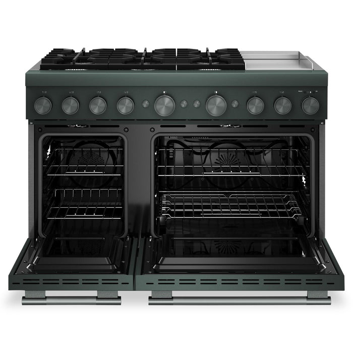 Cuisinière hybride KitchenAid de 6,3 pi³ à 6 brûleurs avec plaque chauffante - genièvre - KFDD948SJP