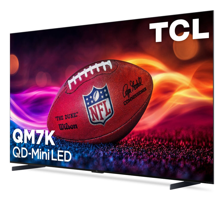 Téléviseur intelligent QLED Mini DEL TCL QD QM7K UHD 4K de 98 po avec Google TVMC (98QM7K) - modèle 2025