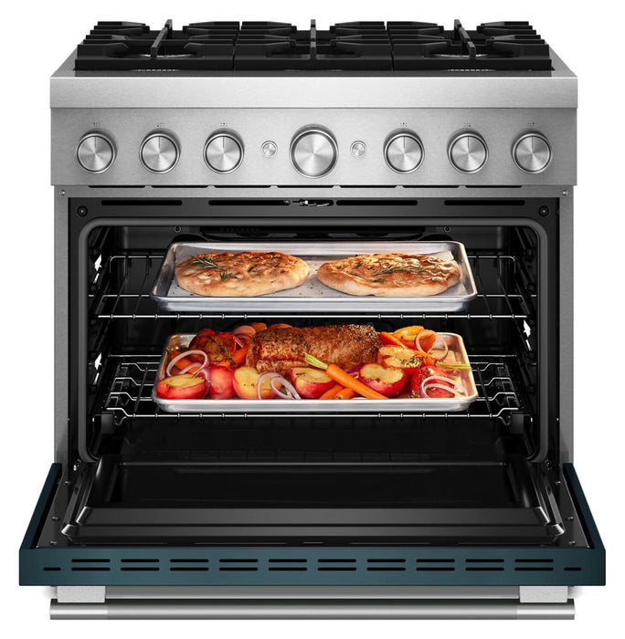 Cuisinière hybride KitchenAid de 5,1 pi3 avec friture à air sans préchauffage - agave - KFDS936SAG