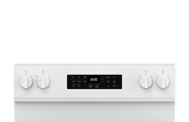 Cuisinière électrique Whirlpool de 5,3 pi3 avec friture à air sans préchauffage - blanche - YWFES5030RW