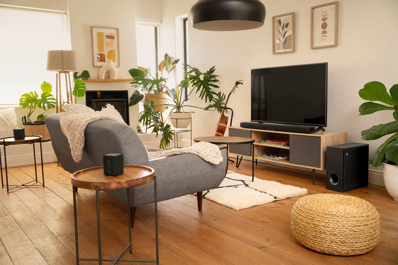 Barre de son à 2.0 canaux YAMAHA avec Dolby AtmosMD, True X Surround et caisson d’extrêmes graves sans fil (SR-X50A)