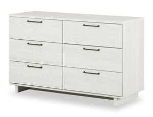 Commode Everley de 51,25 po (L) à 6 tiroirs - blanche