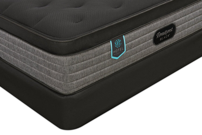 Ensemble matelas semi-ferme à Euro-plateau Presidential Suite de série Hotel de Beautyrest BlackMD pour grand lit