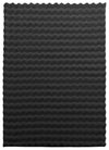 Carpette Dream Step à bulles en fausse fourrure gris foncé avec mousse à mémoire de forme - 7 pi x 10 pi