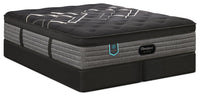 Ensemble matelas semi-ferme à Euro-plateau Presidential Suite de série Hotel de Beautyrest BlackMD pour très grand lit