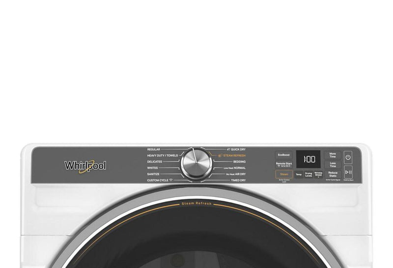 Sécheuse électrique intelligente Whirlpool de 7,4 pi³ avec vapeur - YWED6720RW
