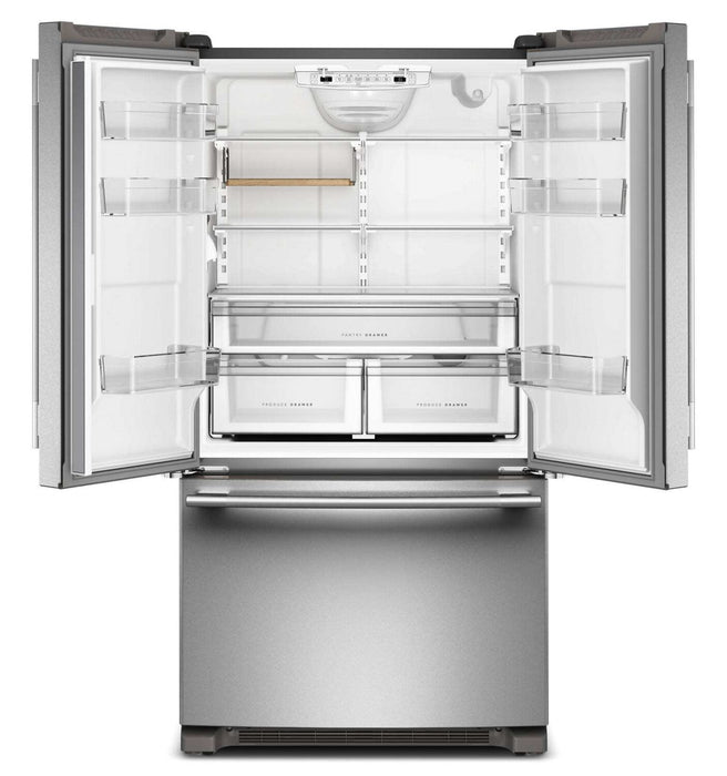 Réfrigérateur KitchenAid de 36 po et de 20 pi3 de profondeur comptoir à portes françaises - acier inoxydable PrintShieldMC - KRFC136SPS